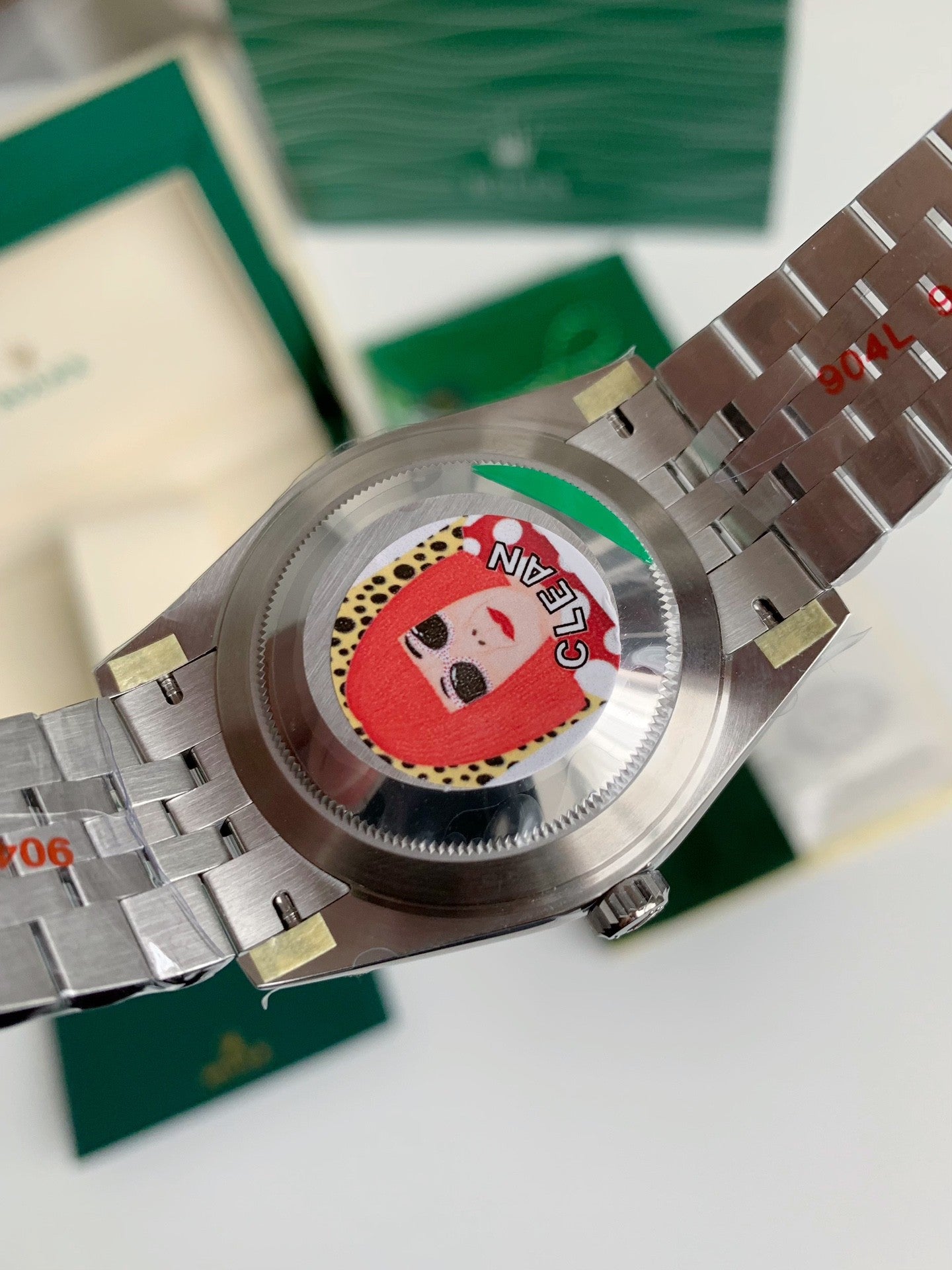 Datejust Style Watch – White Dial, Fluted Bezel, 41mm Stainless Steel