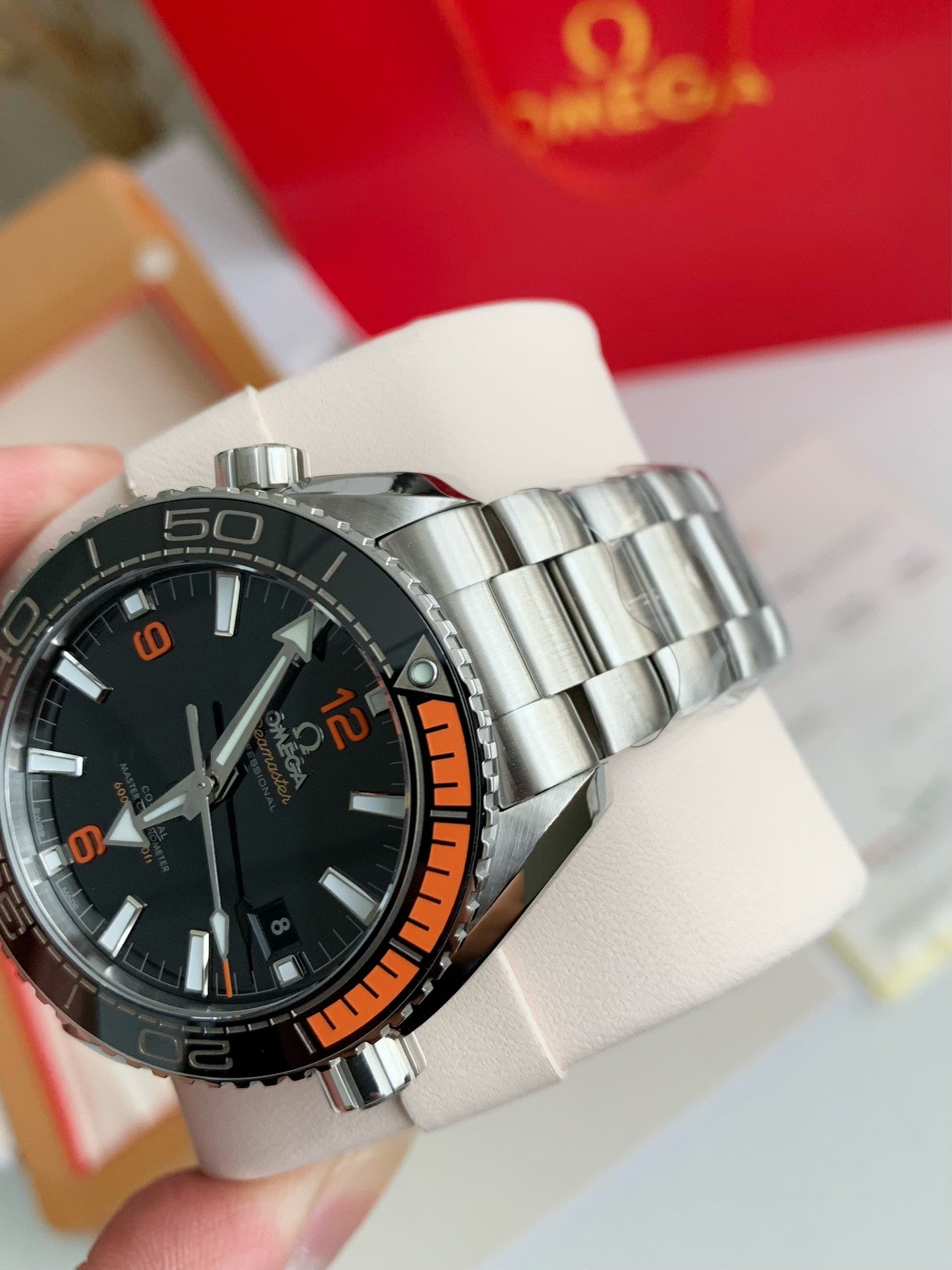 Seamaster Planet Ocean 600M – Cosmos Cup Edition, Orange Ceramic Bezel, Co-Axial Master Chronometer, 43.5mm