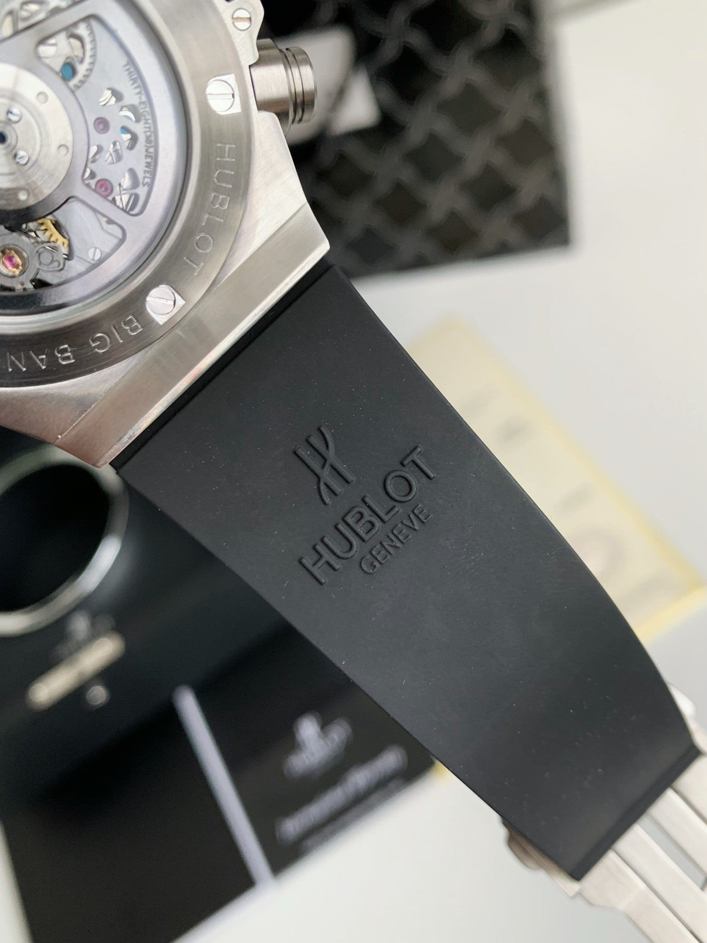 Full Diamond Chronograph V2 – Sapphire Mirror, Rubber Strap, Modified 7750 Movement