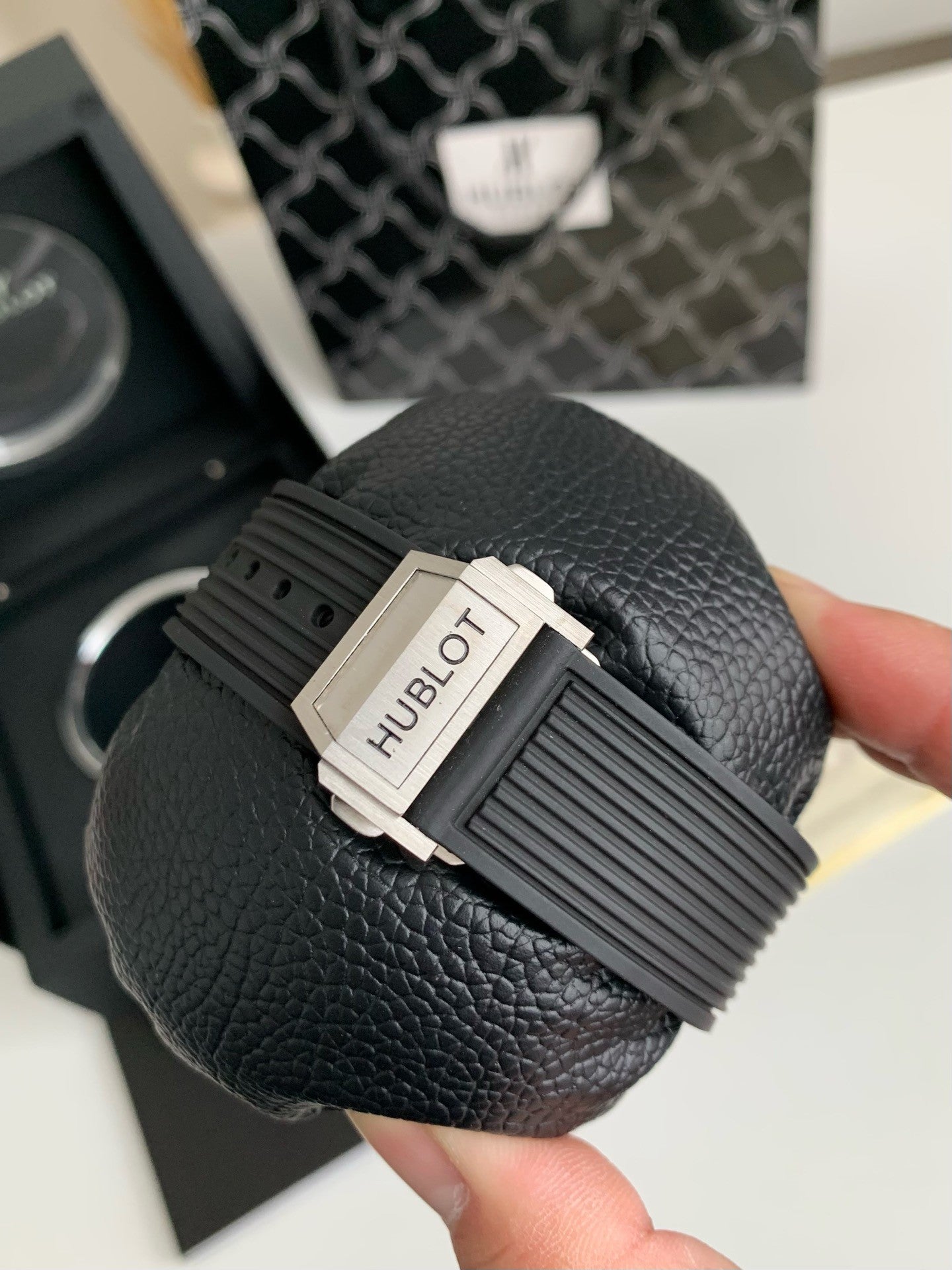 Full Diamond Chronograph V2 – Sapphire Mirror, Rubber Strap, Modified 7750 Movement