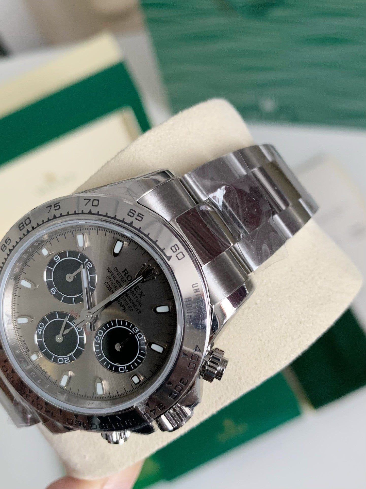 Daytona Chronograph – Stainless Steel, Silver Dial, 40mm