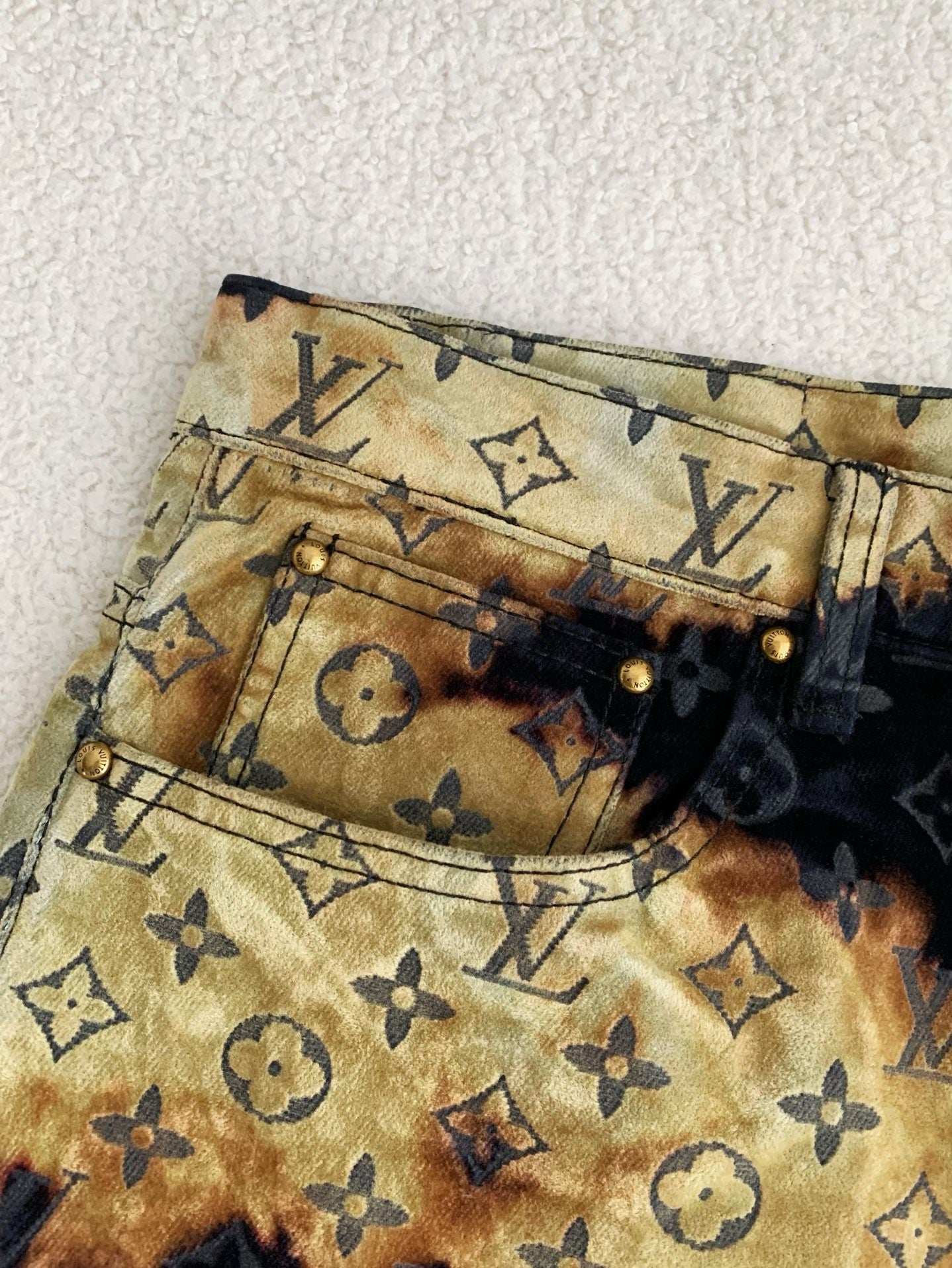 Monogram Jacquard Denim Pants