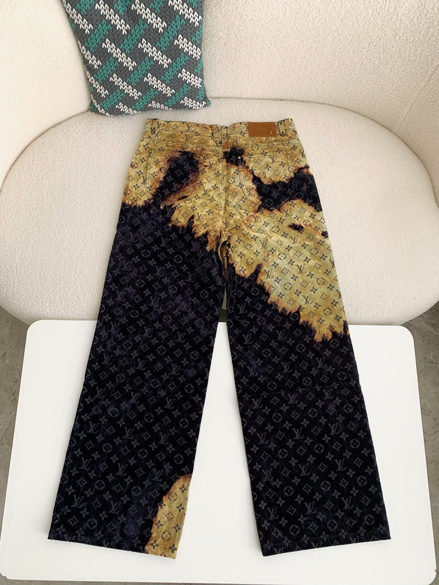 Monogram Jacquard Denim Pants