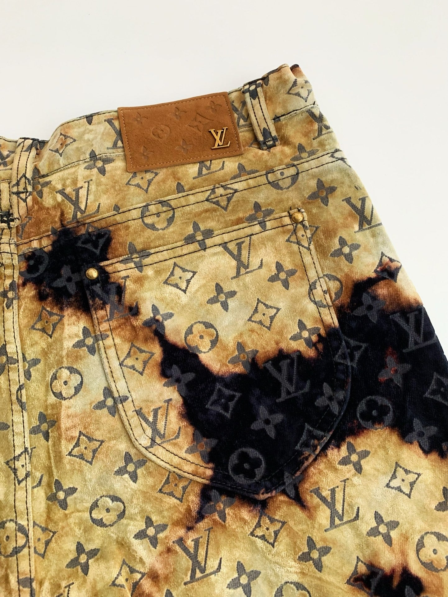Monogram Jacquard Denim Pants