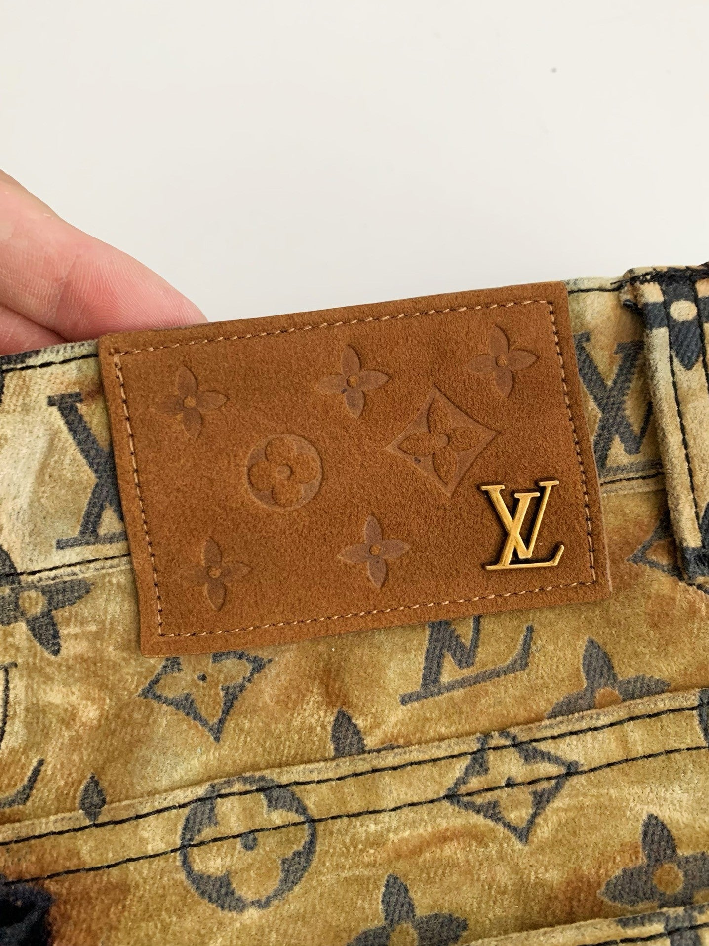 Monogram Jacquard Denim Pants