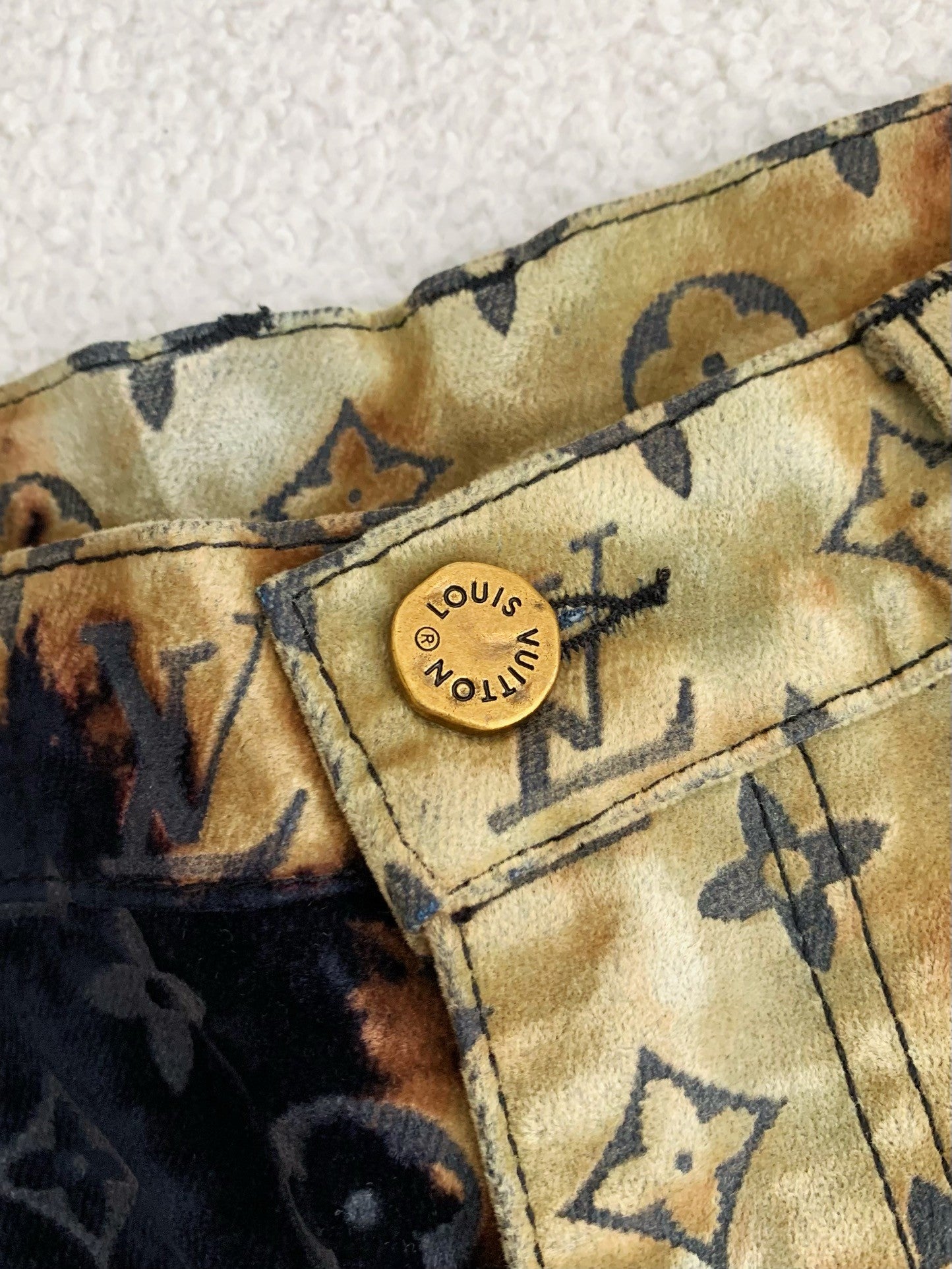 Monogram Jacquard Denim Pants
