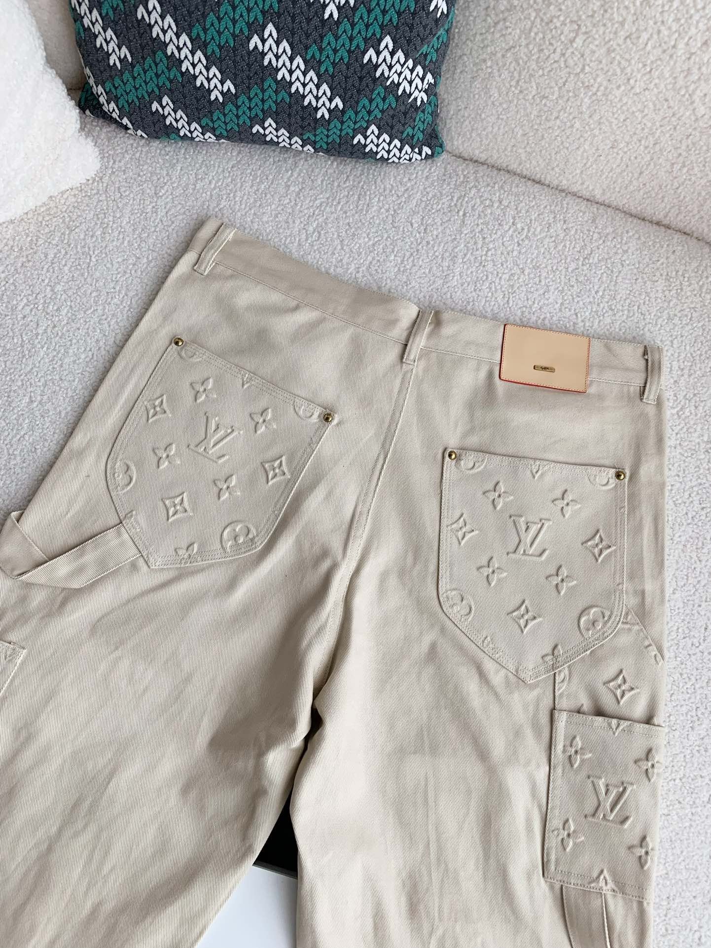 Monogram Relief Workwear Trousers