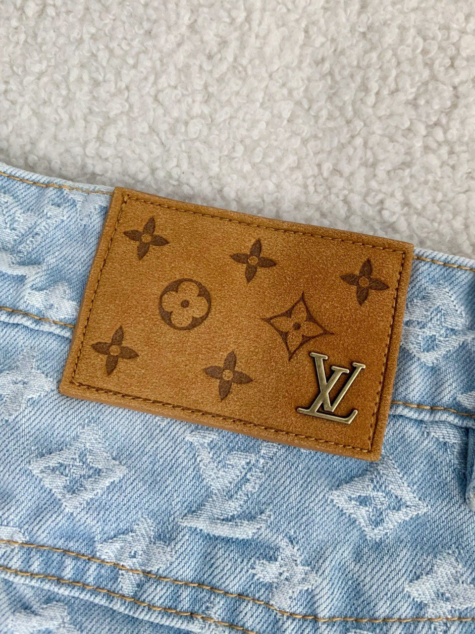 Monogram Jacquard Denim Pants