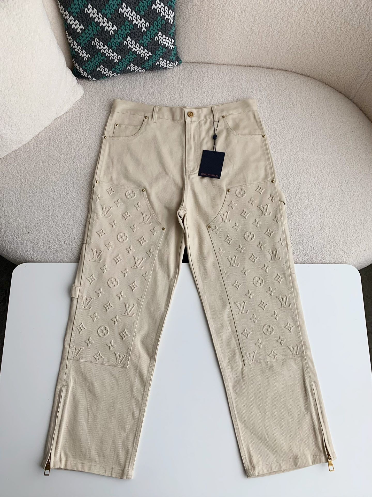 Monogram Relief Workwear Trousers