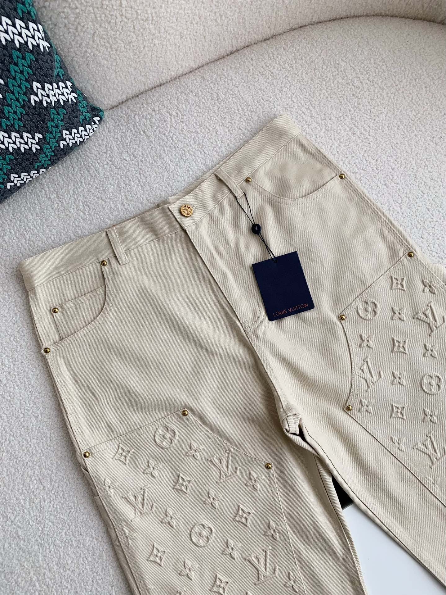 Monogram Relief Workwear Trousers