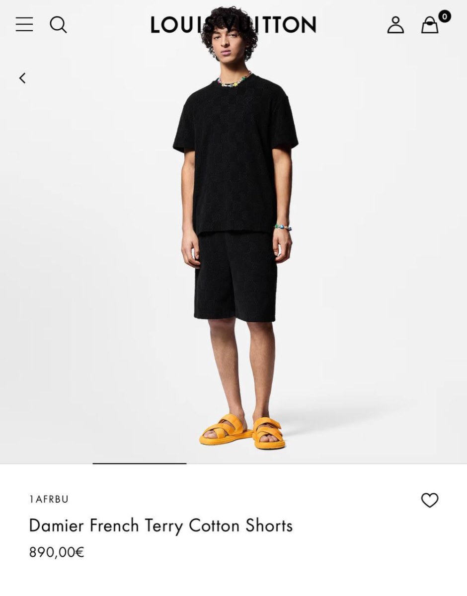 Damier French Terry Cotton Set