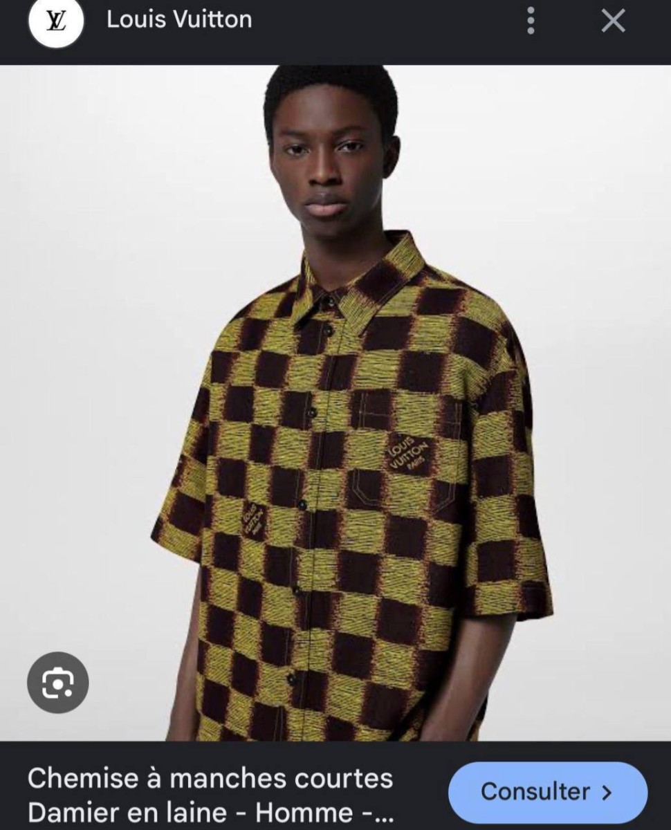 Checkered Pattern Short Sleeve Shirt & Shorts Set