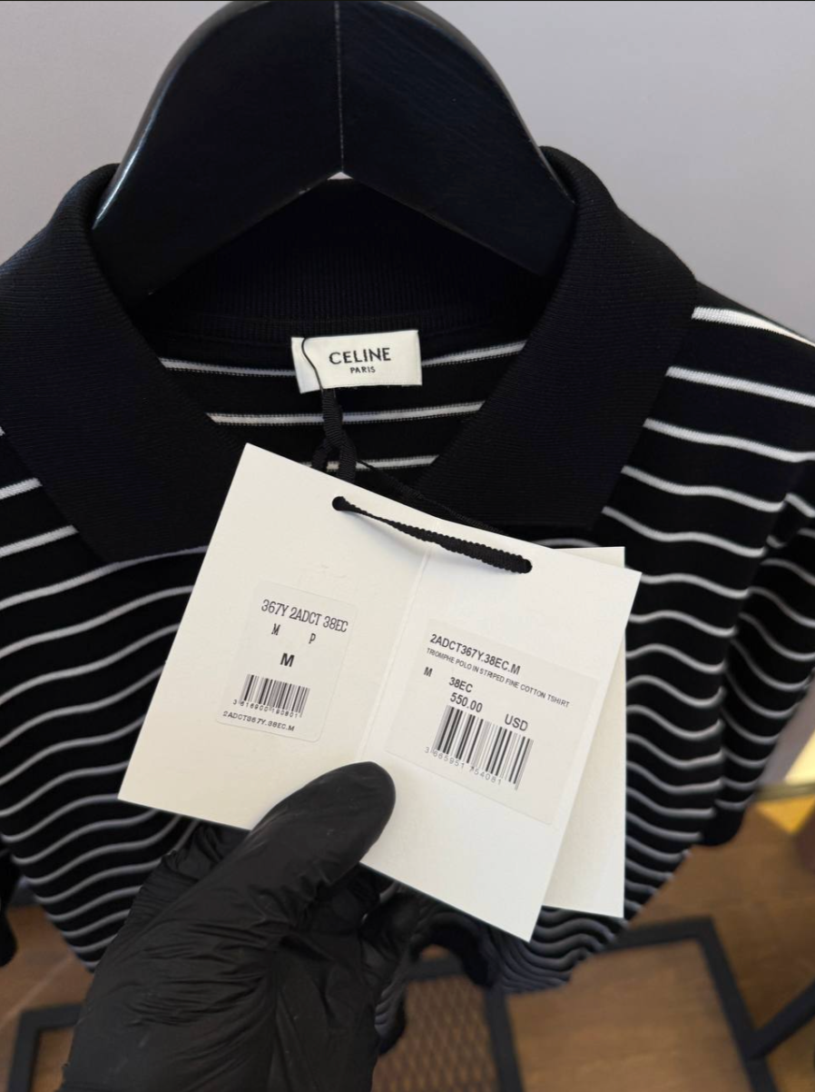 Homme Black Slim-Fit Logo-Embroidered Striped Cotton Polo Shirt