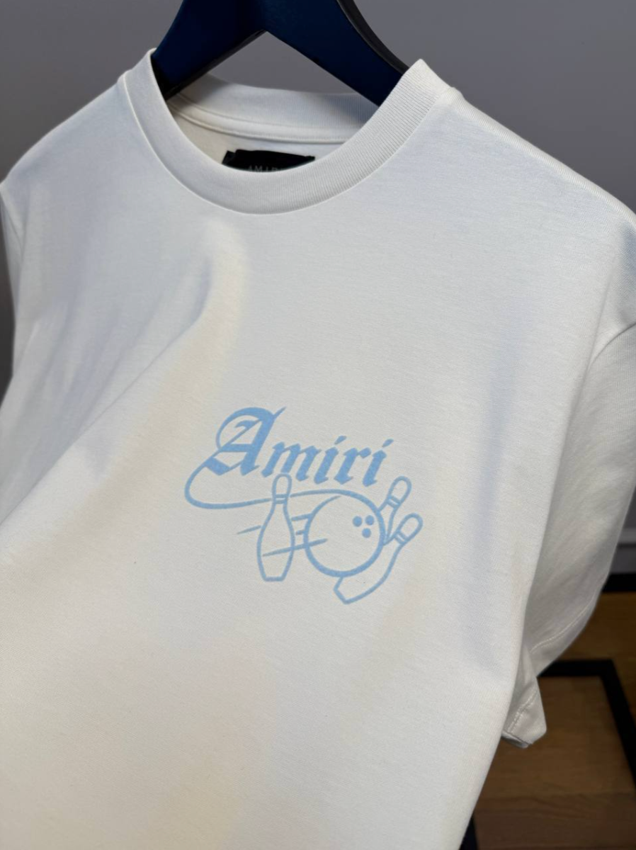 Bowling Graphic White T-Shirt