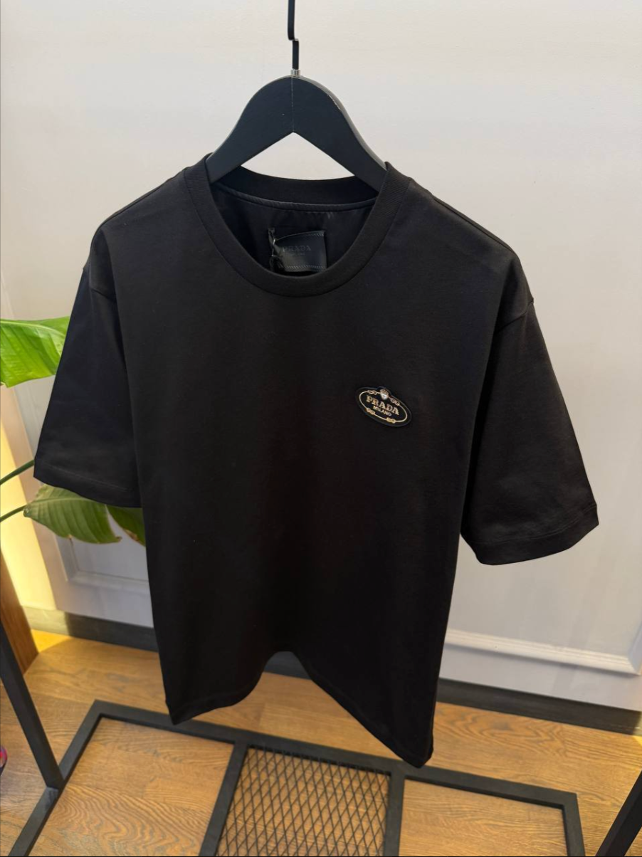 Logo-Patch Cotton Jersey T-Shirt