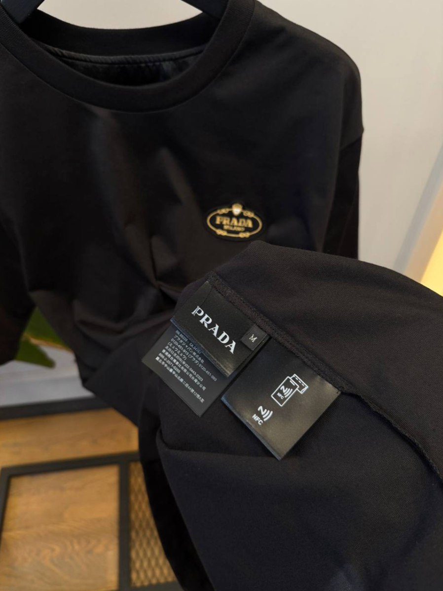 Logo-Patch Cotton Jersey T-Shirt