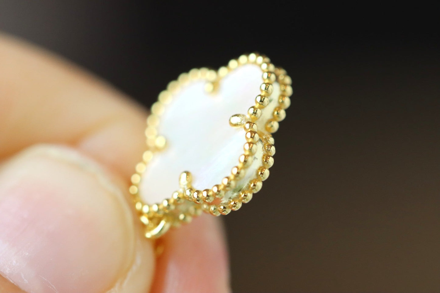 Alhambra White Mother of Pearl Clover Necklace