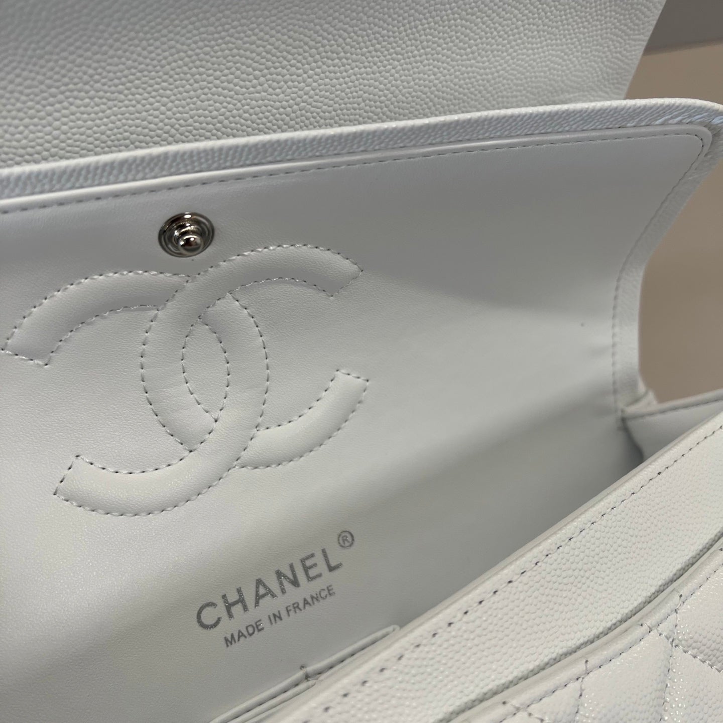 Caviar Leather Classic Double Flap Bag