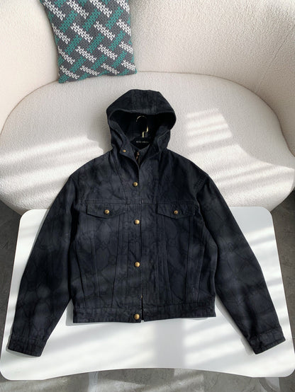 Denim Hooded Jacket
