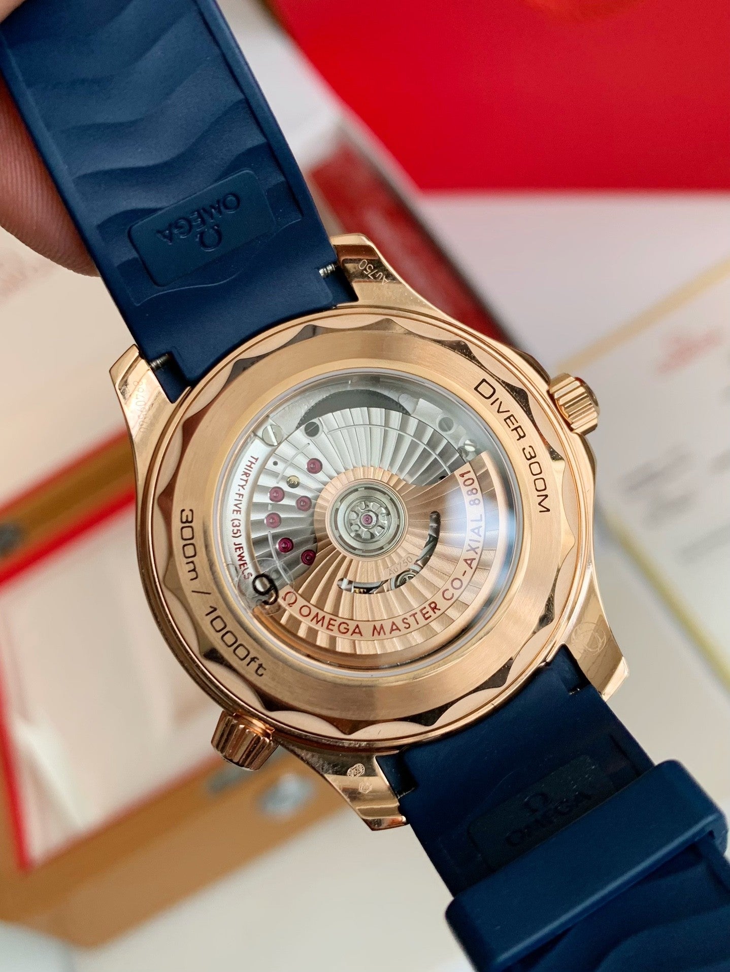 Seamaster Diver 300M – Blue Ceramic & Gold-Tone Edition, Co-Axial Master Chronometer, 43.5mm