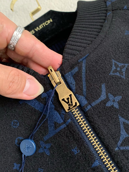 Navy Monogram Jacket