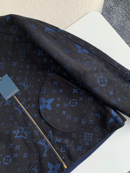 Navy Monogram Jacket