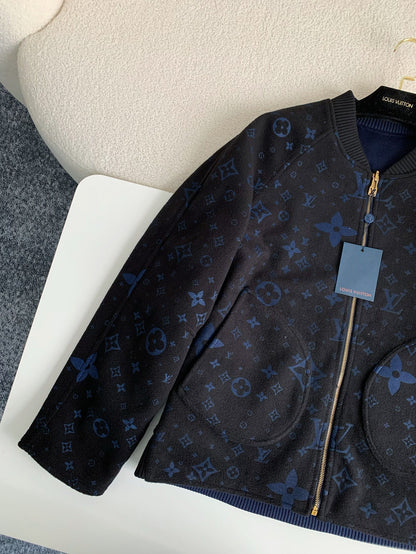 Navy Monogram Jacket