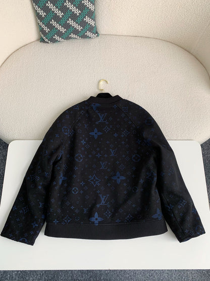 Navy Monogram Jacket