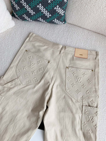 Monogram Relief Workwear Trousers