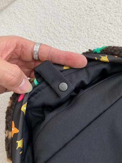 Monogram Collar Bomber Jacket
