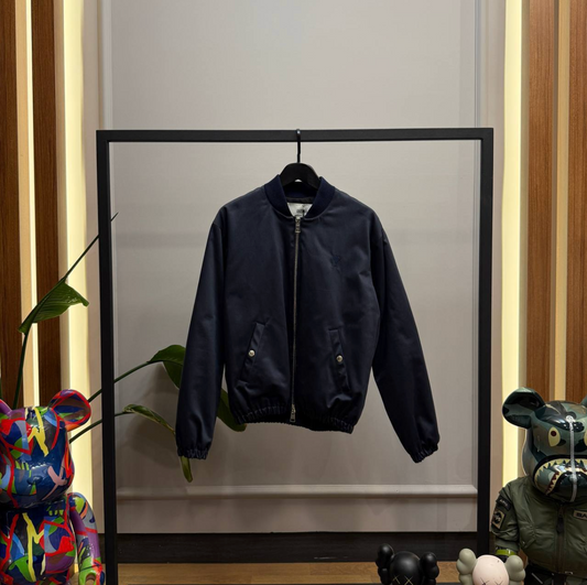 Alexandre Mattiussi Navy Blue Bomber Jacket