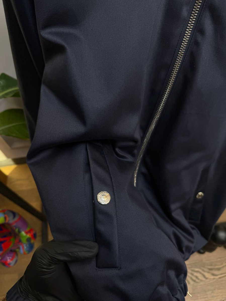 Alexandre Mattiussi Navy Blue Bomber Jacket