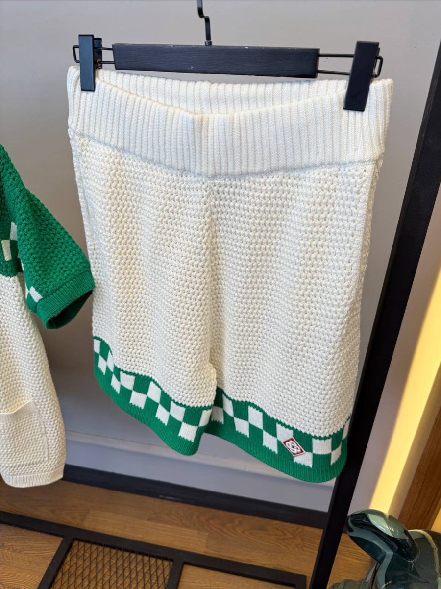 Crochet Shirt and Shorts Set