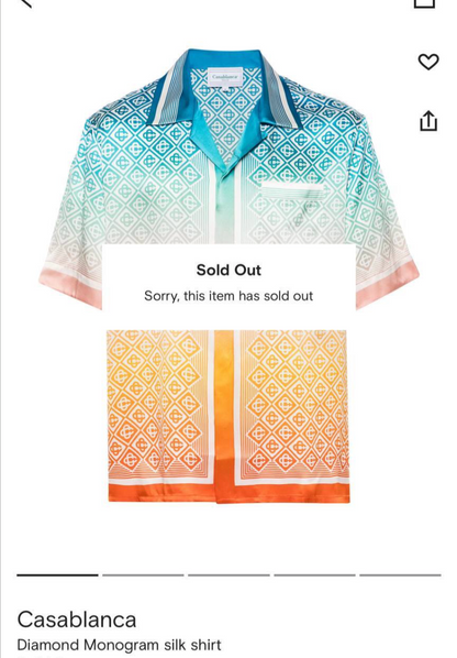 Diamond Monogram Silk Shirt & Shorts Set