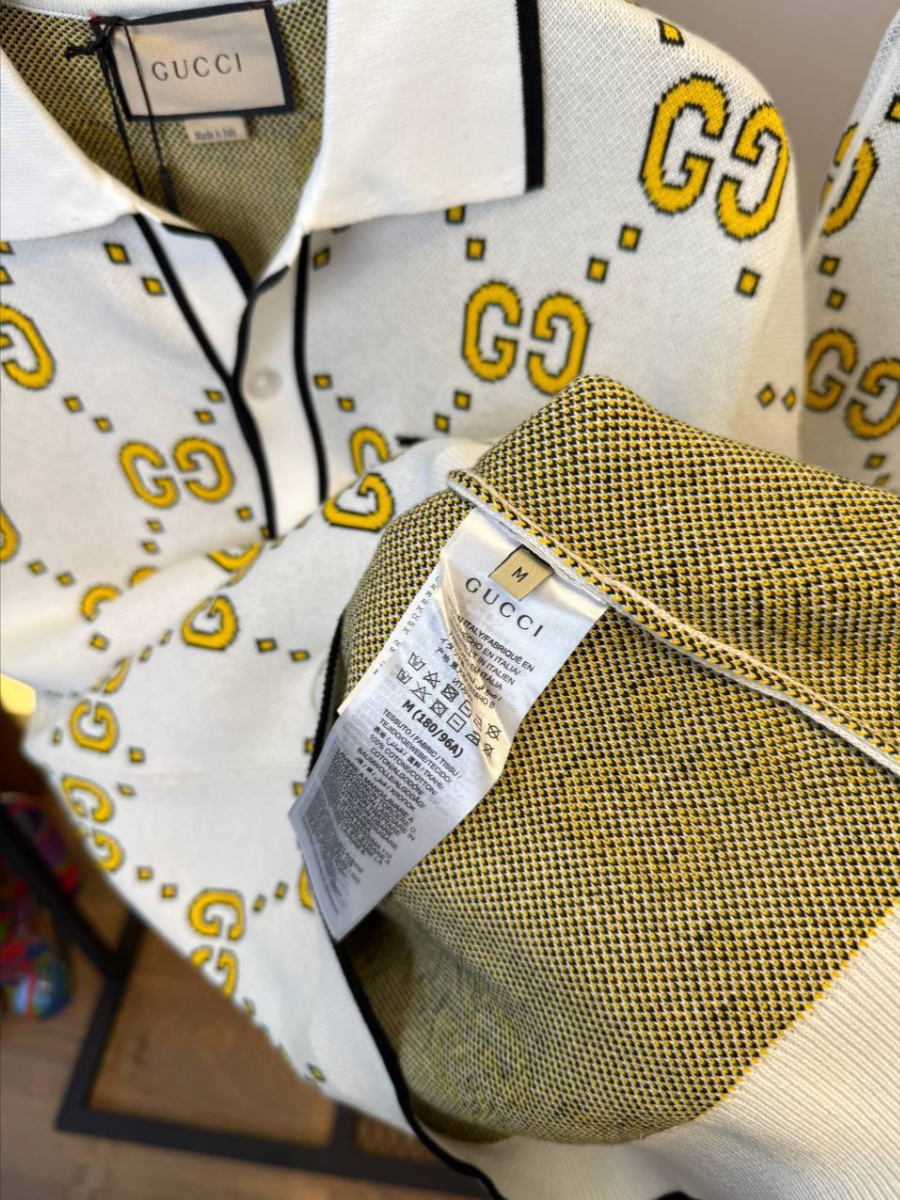 Cotton Jacquard Bowling Shirt & Shorts Set