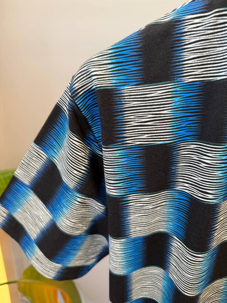 Damier Short-Sleeved Cotton T-Shirt