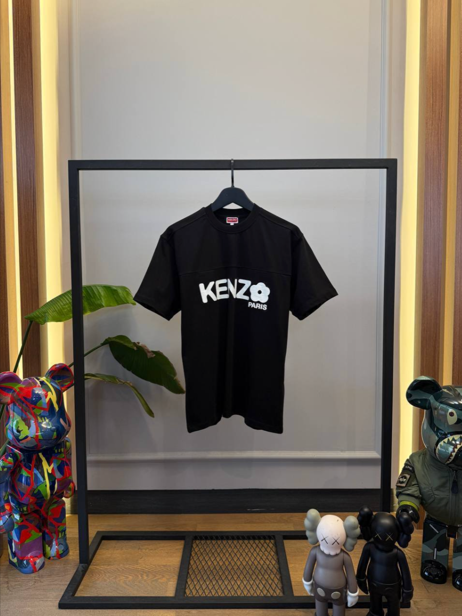Boke Flower 2.0 Oversized Black T-Shirt