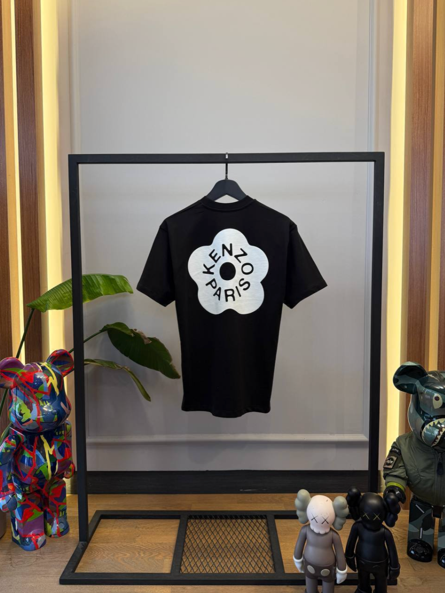 Boke Flower 2.0 Oversized Black T-Shirt