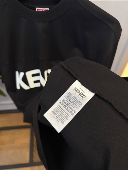 Boke Flower 2.0 Oversized Black T-Shirt