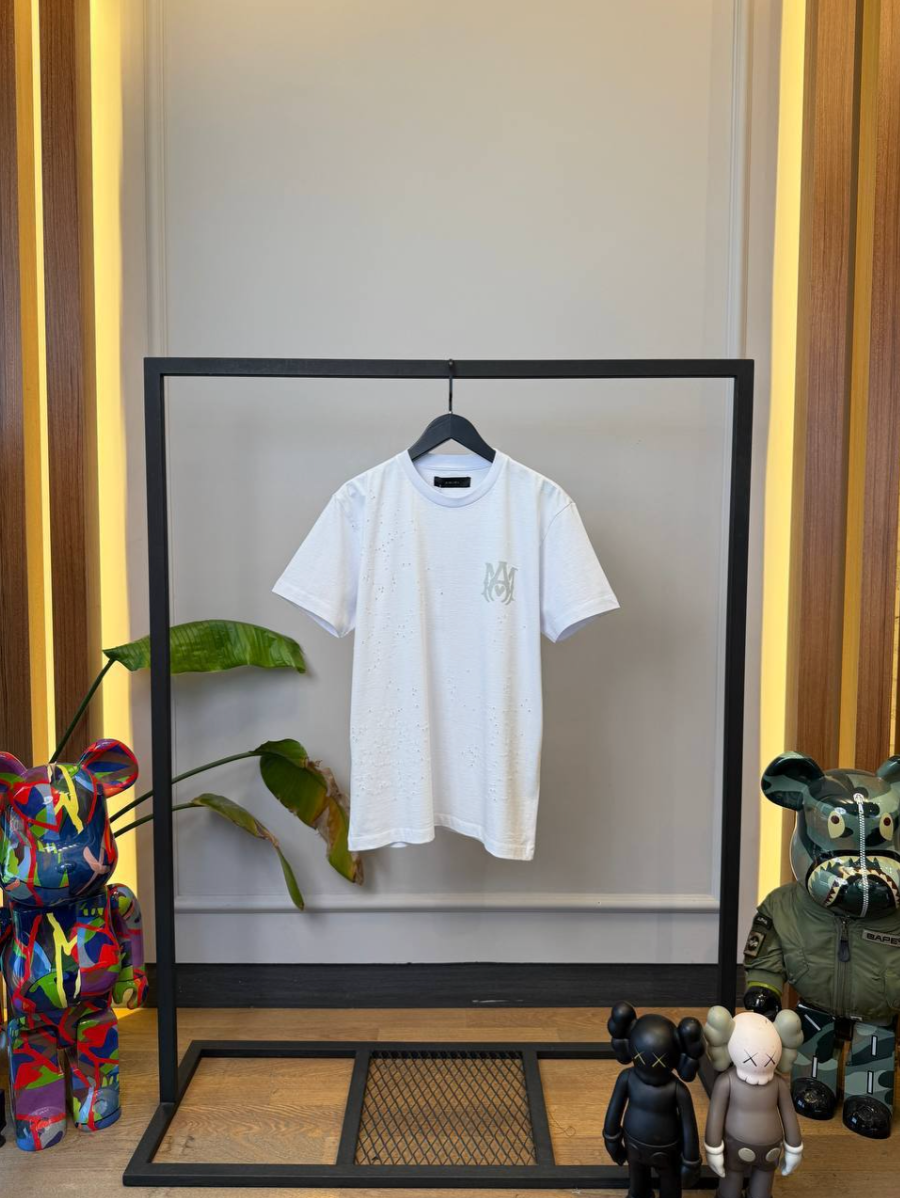 MA Logo Distressed Cotton T-Shirt