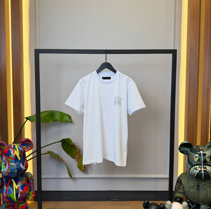 MA Logo Distressed Cotton T-Shirt