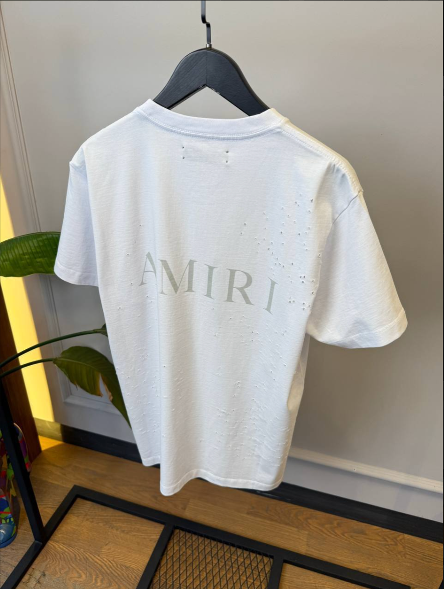 MA Logo Distressed Cotton T-Shirt