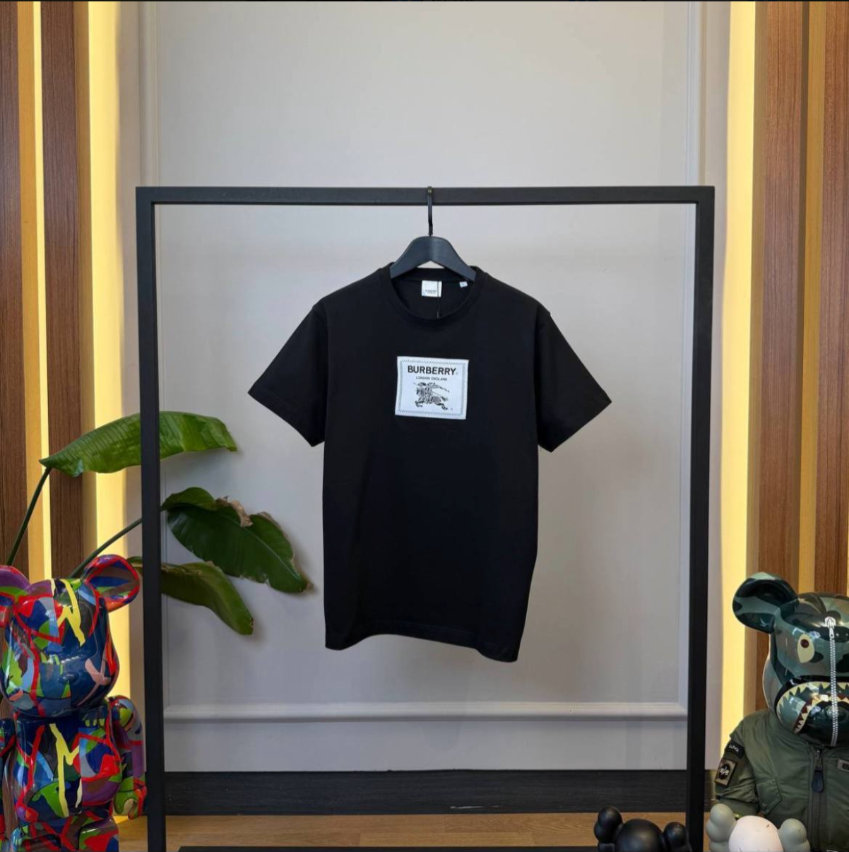 London England Black Cotton T-Shirt