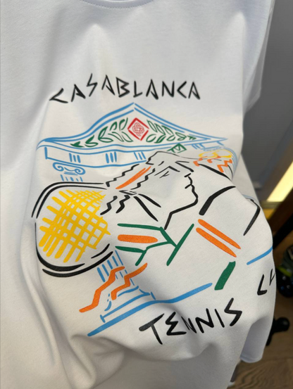 White Jersey Tennis Club Icon T-Shirt