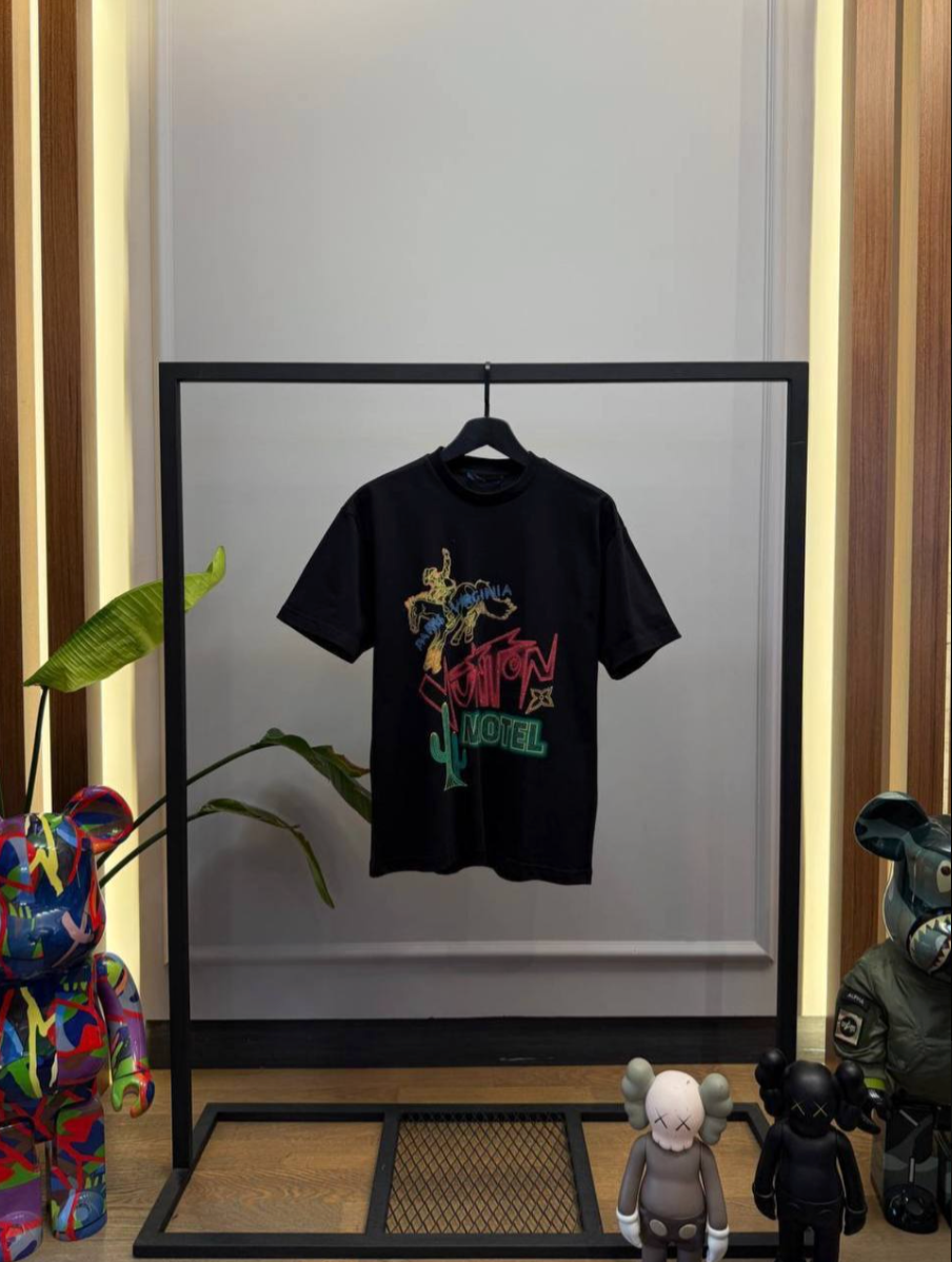 Motel Graphic Cotton T-Shirt
