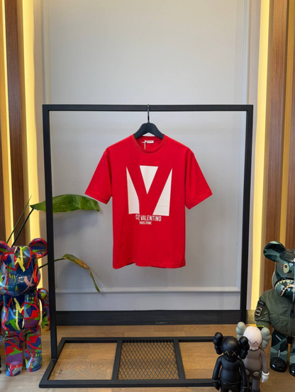 Garavani Chez-Print T-Shirt – Red