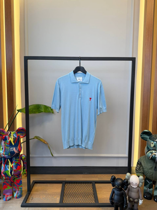 de Cœur Polo Shirt – Light Blue