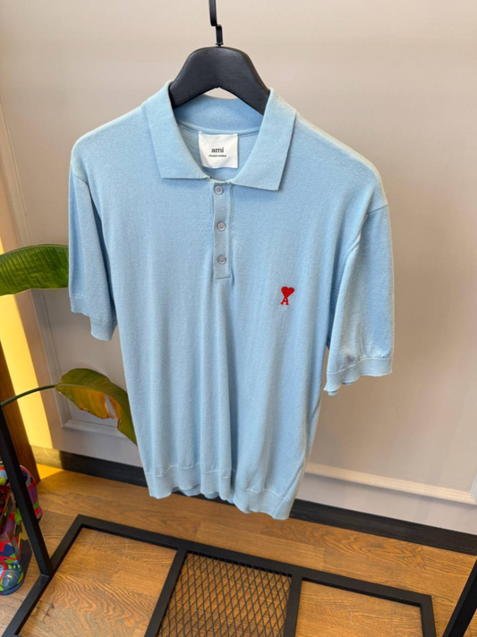 de Cœur Polo Shirt – Light Blue