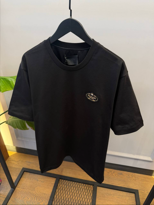 Logo-Patch Cotton Jersey T-Shirt