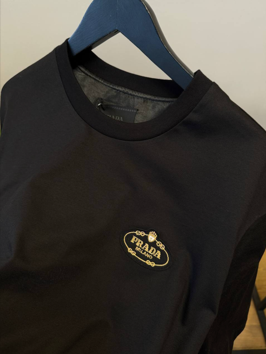 Logo-Patch Cotton Jersey T-Shirt